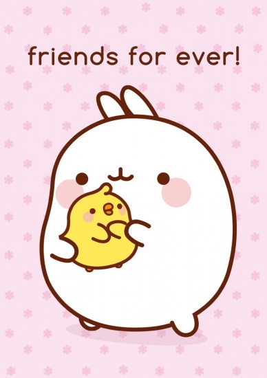 Molang Friends For Ever - Greeting Card